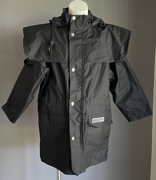 WILD COUNTRY Dressy Black Zip Stockman Style Coat Outdoor Boys Size 8 NEW
