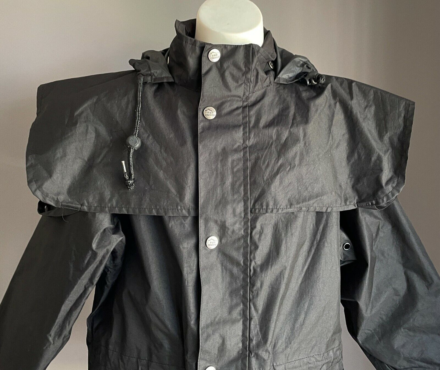WILD COUNTRY Dressy Black Zip Stockman Style Coat Outdoor Boys Size 8 NEW