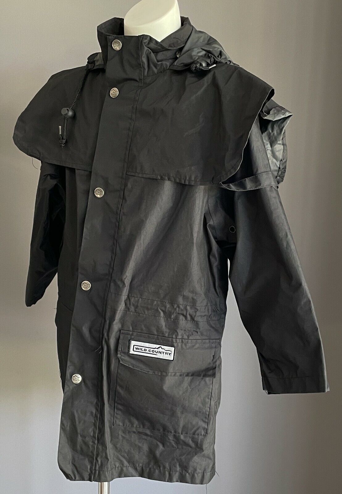 WILD COUNTRY Dressy Black Zip Stockman Style Coat Outdoor Boys Size 8 NEW