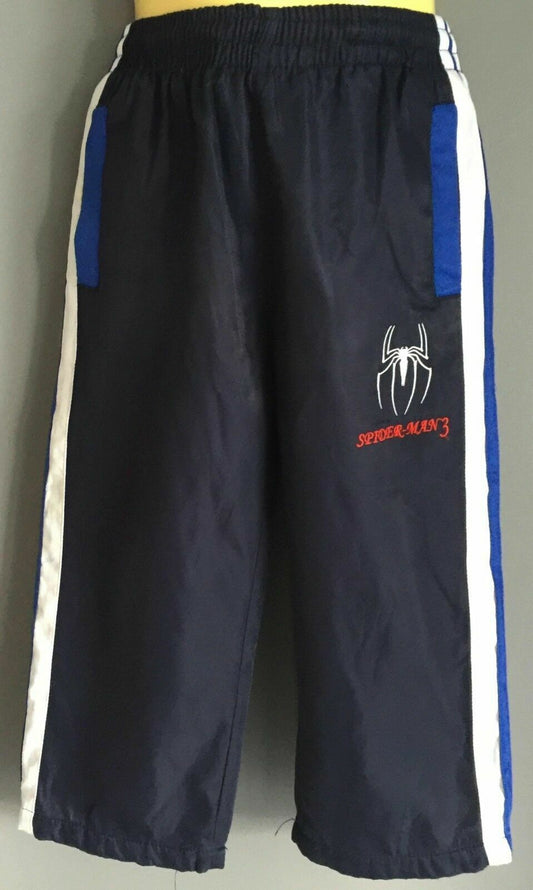 SPIDERMAN Tracksuit Blue & White Elasticised Waist Pants Teen Boys Size 3