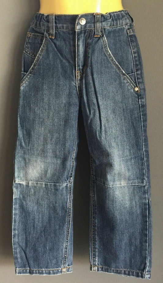 KID MAMBO Jeans Straight Leg Denim Jeans w Adjustable Waist Boys Size 4