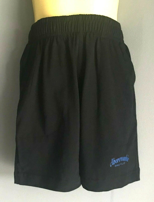 ABERCROMBIE & FITCH Shorts Black Elasticised Waist Casual Boys Size 6 NEW
