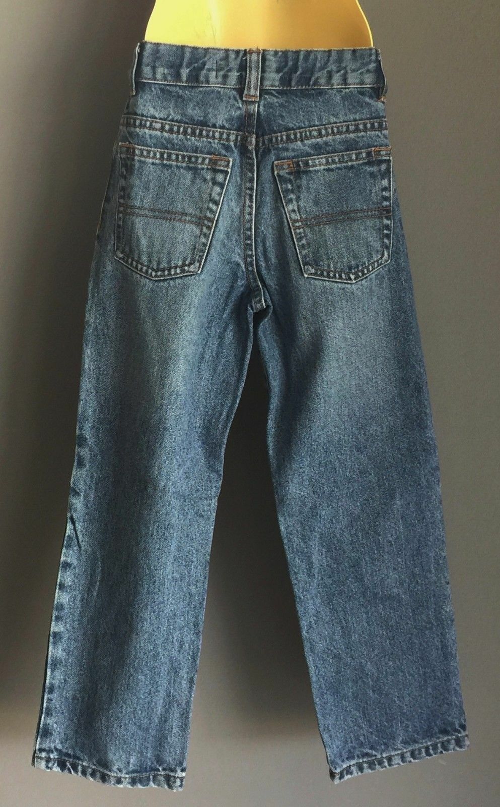 ARIZONA Relaxed Blue Denim Slim Leg Jeans w Adjustable Waist Boys Size 7 NEW
