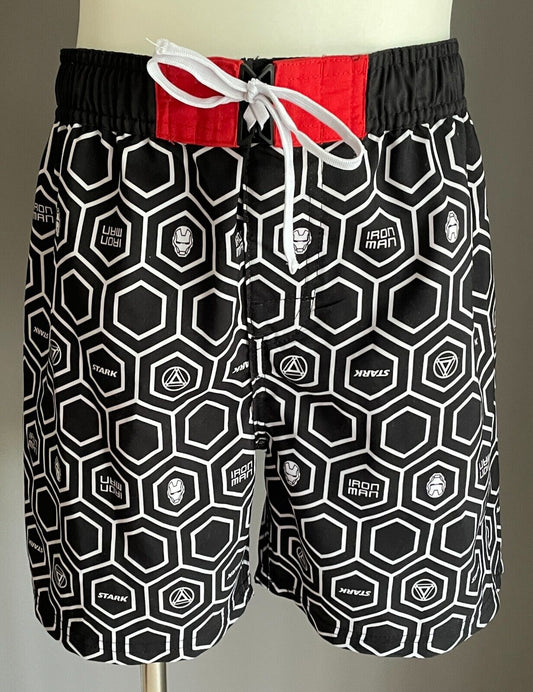 TARGET Board Shorts Marvel Avengers Stark & Iron Man Elastic Waist Boys Size 12