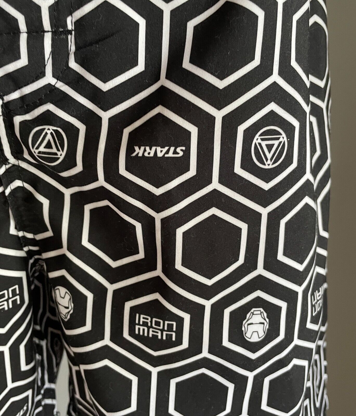 TARGET Board Shorts Marvel Avengers Stark & Iron Man Elastic Waist Boys Size 12