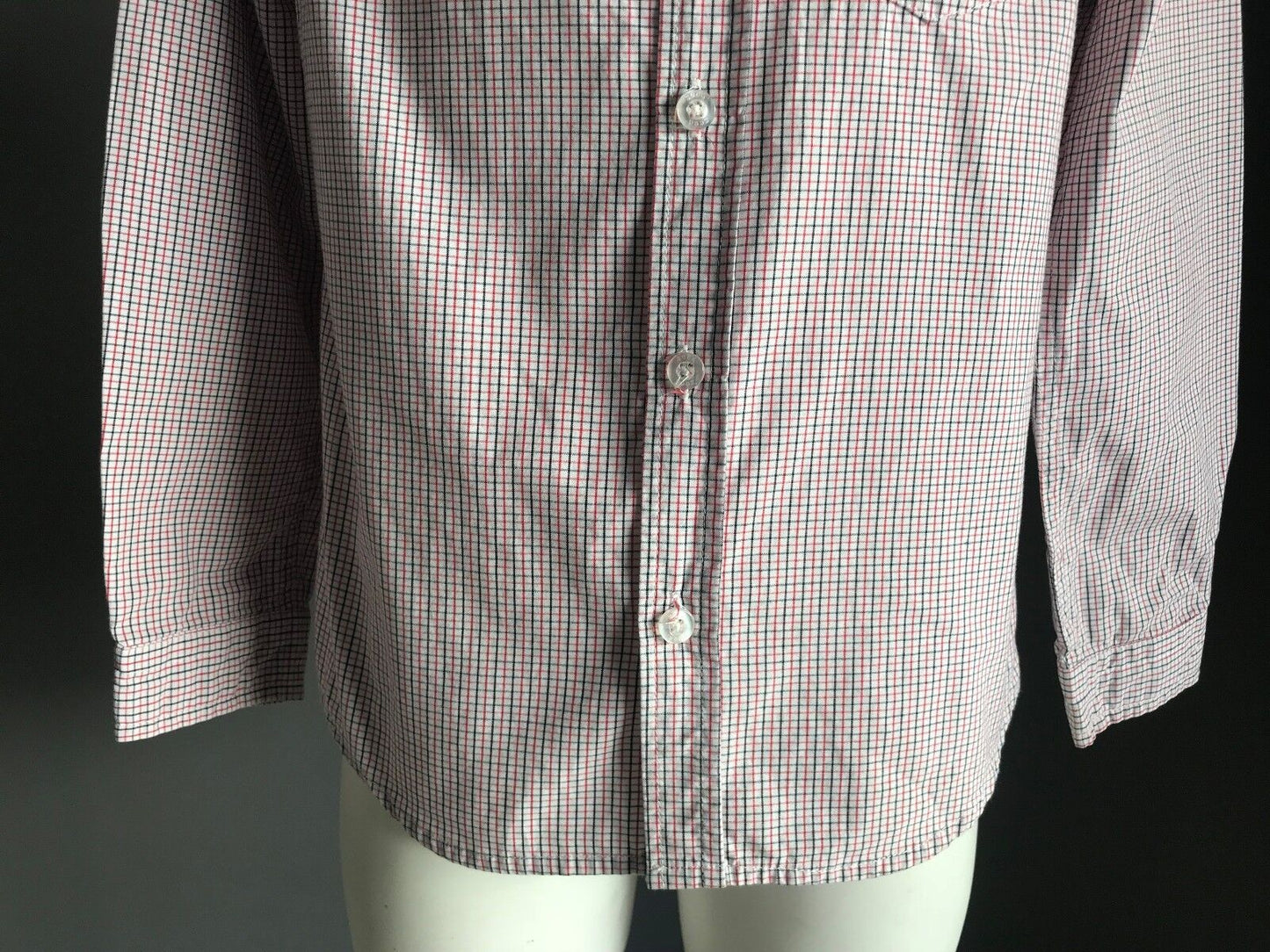 SEED Check Shirt Blue Red & White Long Sleeve  Boys Size 6 - 7 Smart Casual