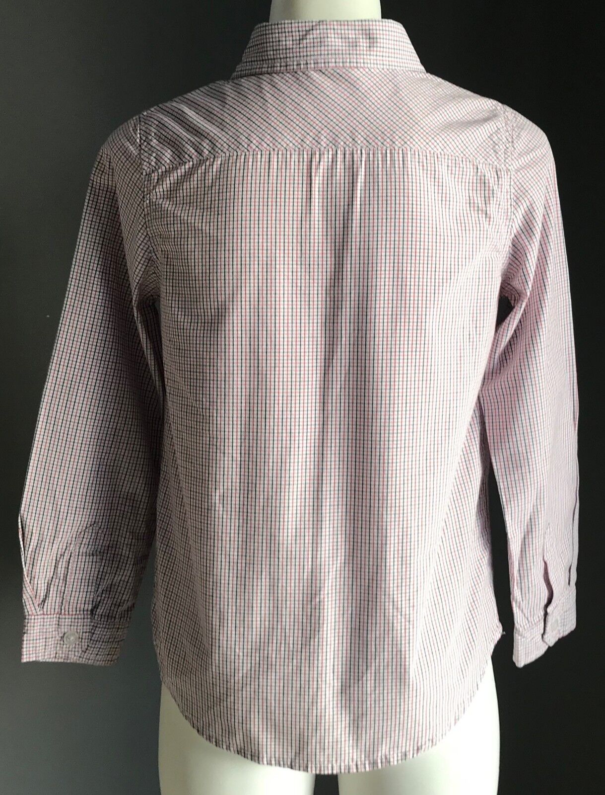 SEED Check Shirt Blue Red & White Long Sleeve  Boys Size 6 - 7 Smart Casual