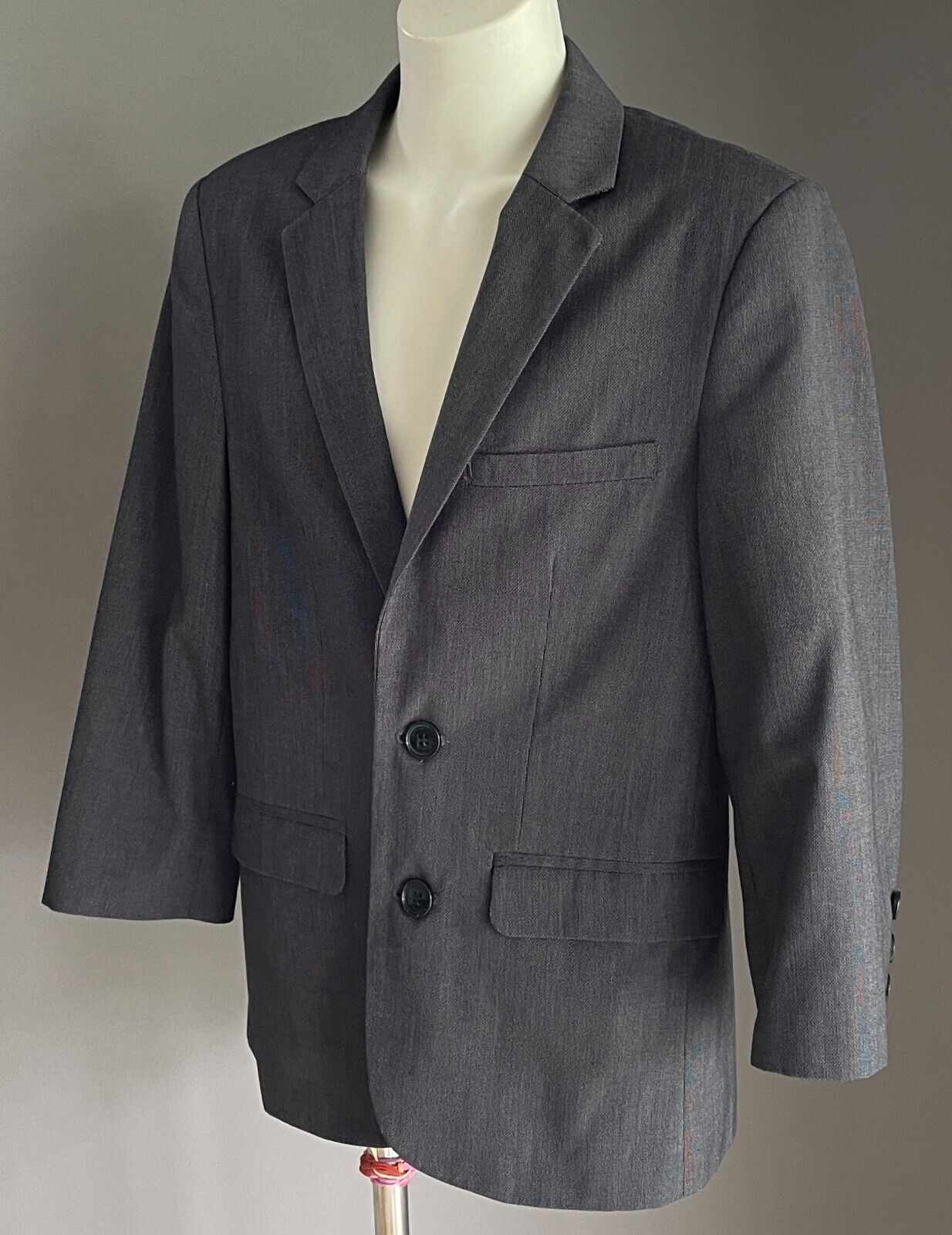 Suit Jacket PETER MORRISSEY KIDS Charcoal Grey Long Sleeve Blazer Boys Size 10
