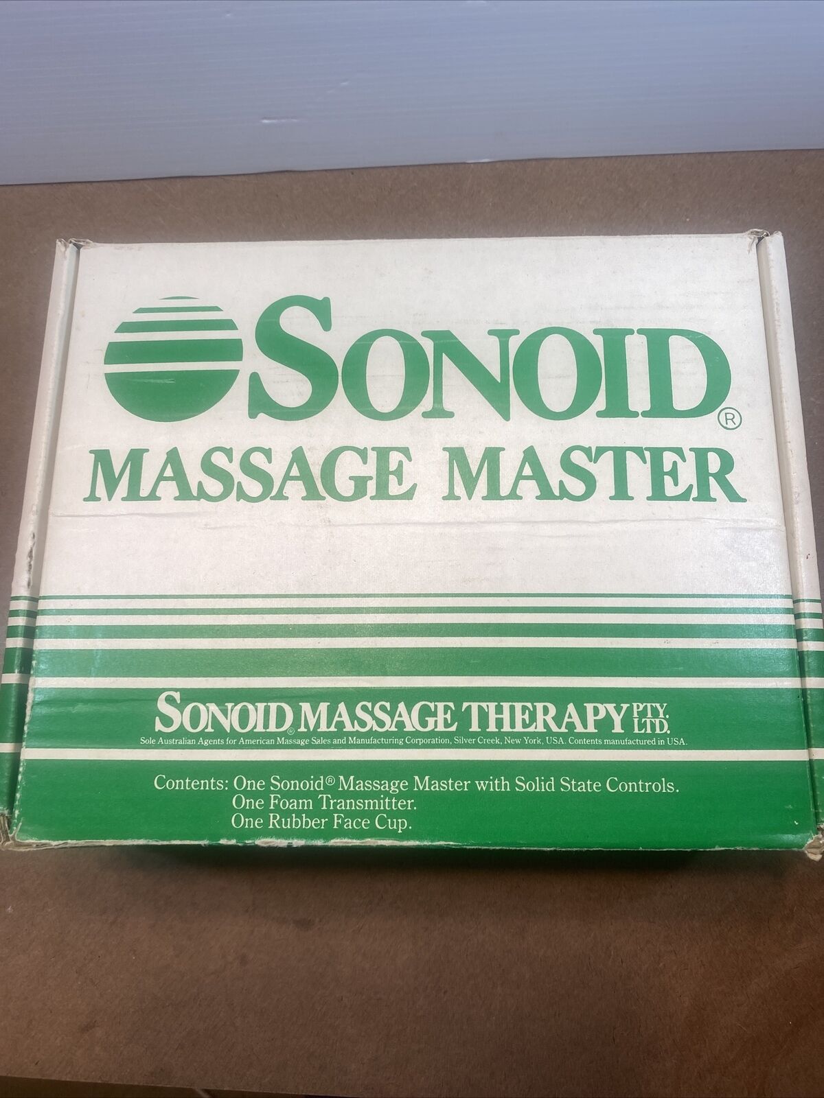 Vintage Sonoid Hand Held Massage Master Heat & Vibration Therapy Manual USA Read