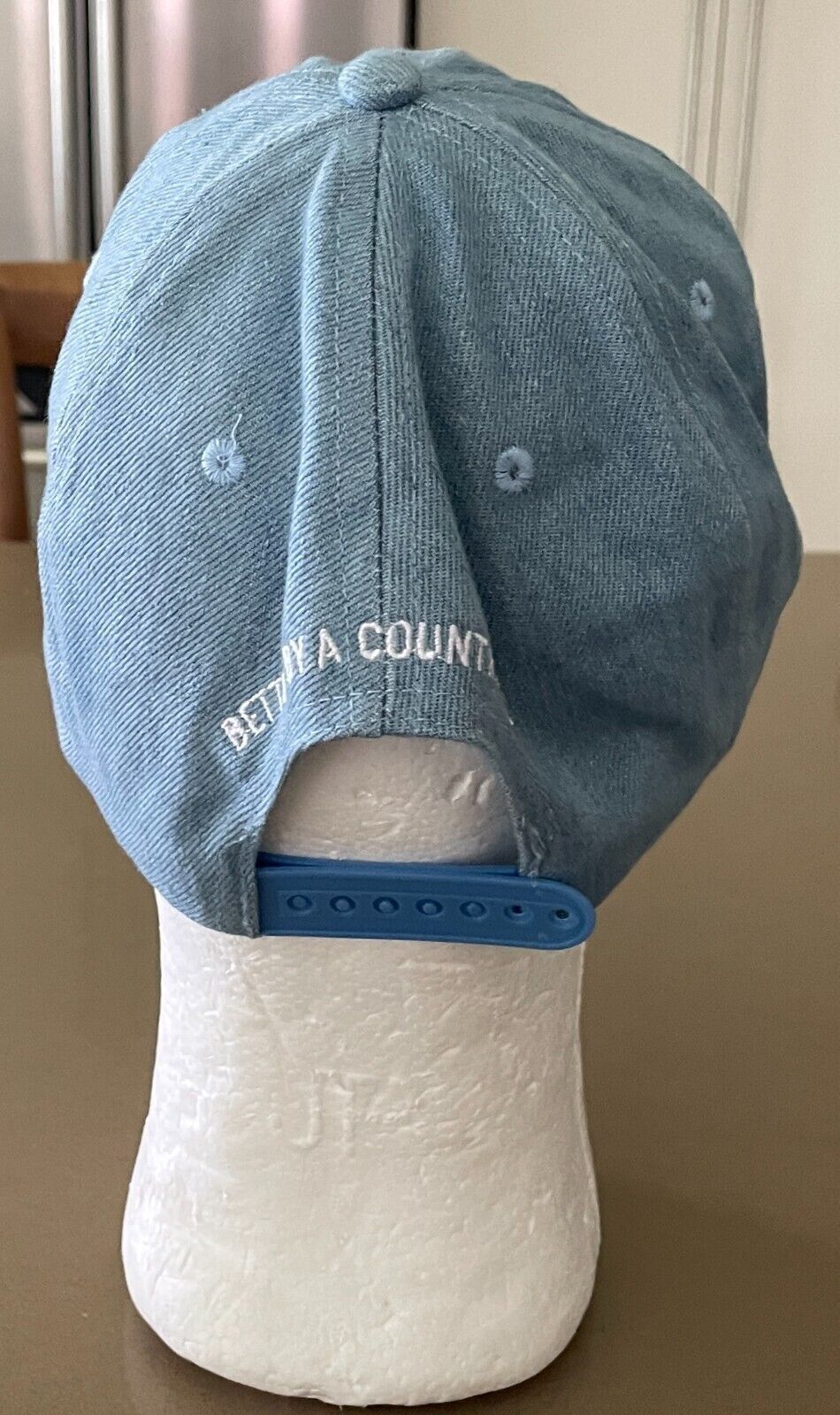 YENDA BREWING CO Cap Light Blue Denim Look  Hat Adjustable Embroidered Logo