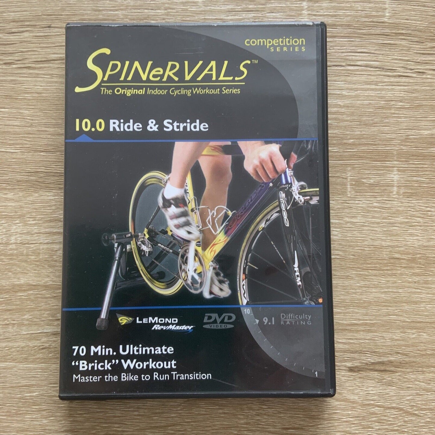 DVD SPINERVALS 10.0 Ride & Stride 1 70 Min Ultimate "Brick" Workout Transition