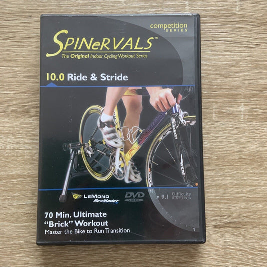 DVD SPINERVALS 10.0 Ride & Stride 1 70 Min Ultimate "Brick" Workout Transition