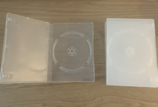 5x Single DVD CD Cover Case Clear 25mm HOLDS 1 Disc & Booklet Replacement Sleeve