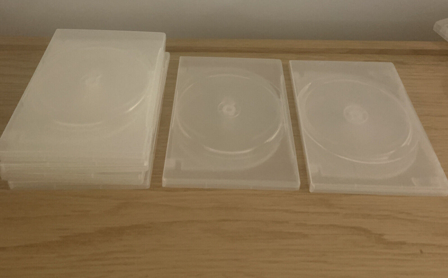 6x DVD CD Cover Case HOLDS 4 Discs Clear 14mm Replacement Title Sleeve