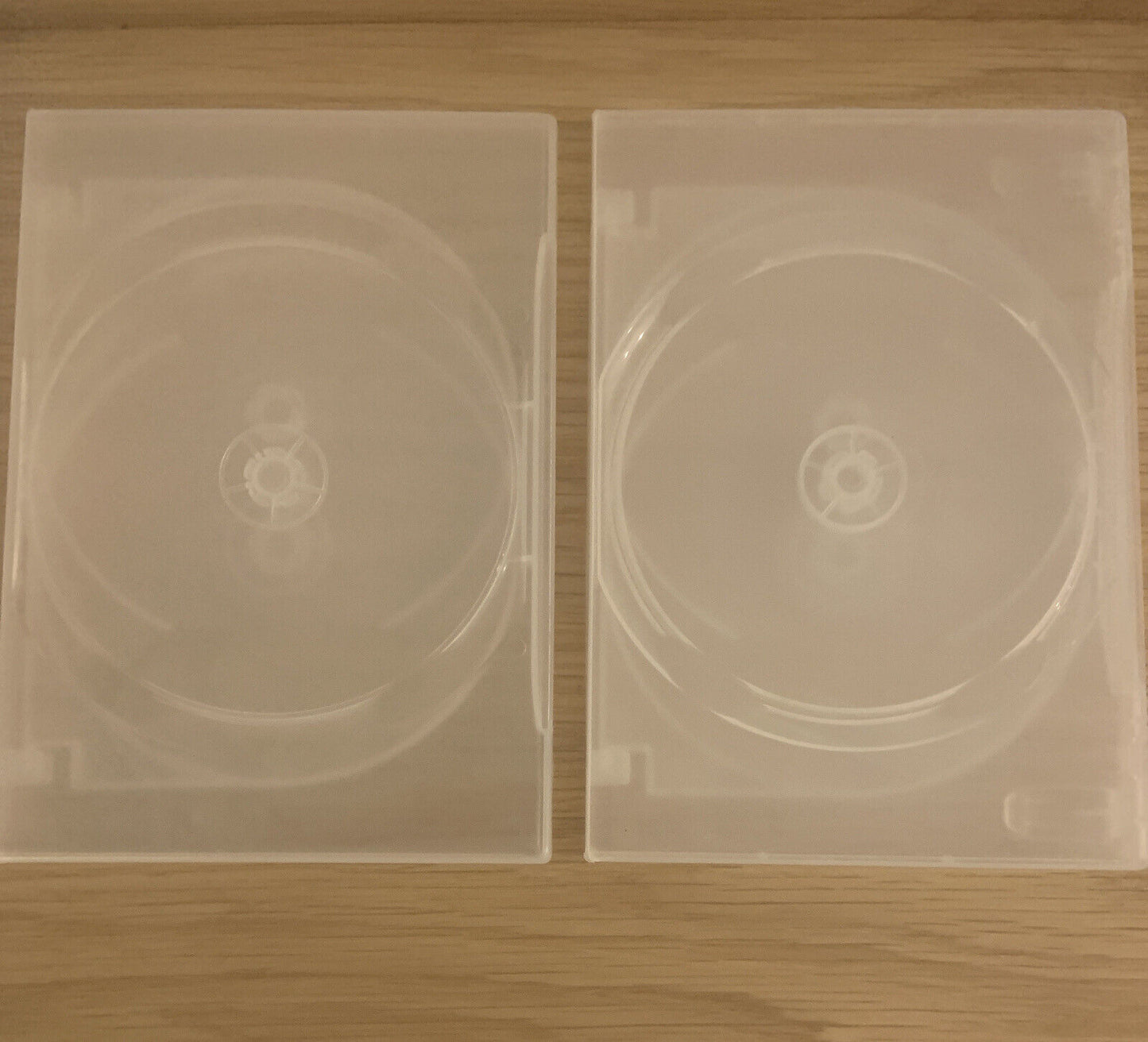 6x DVD CD Cover Case HOLDS 4 Discs Clear 14mm Replacement Title Sleeve