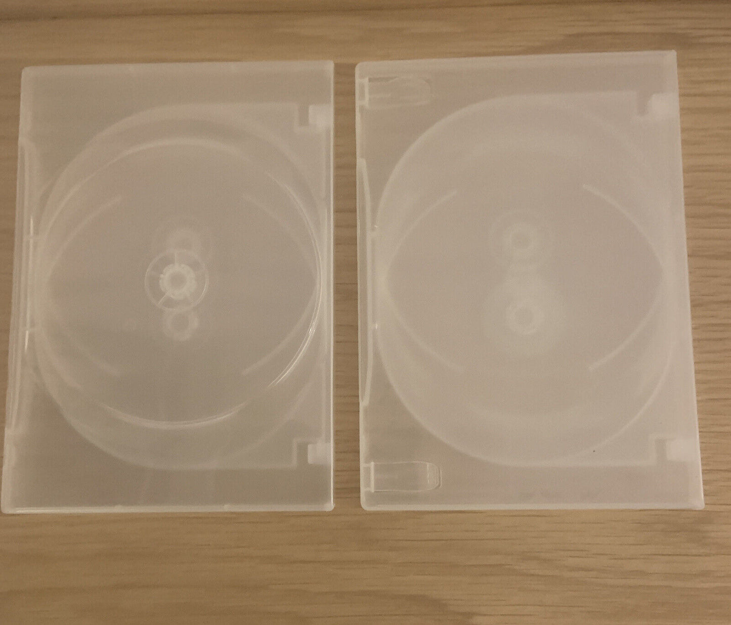 6x DVD CD Cover Case HOLDS 4 Discs Clear 14mm Replacement Title Sleeve