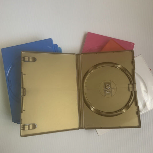 8x DVD CD Cover Case HOLDS 1 Disc & Booklet 25mm Replacement Title Sleeve