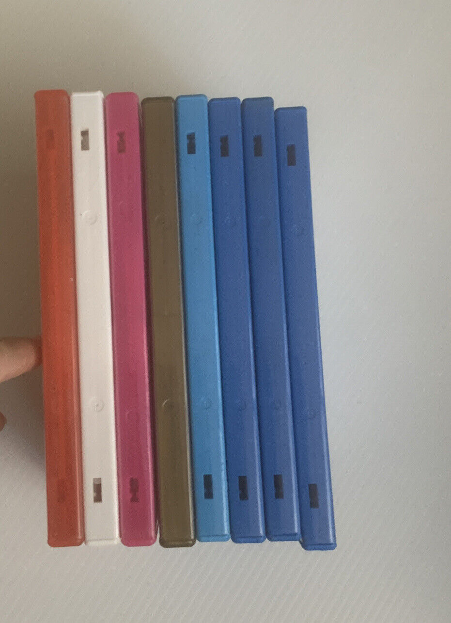 8x DVD CD Cover Case HOLDS 1 Disc & Booklet 25mm Replacement Title Sleeve