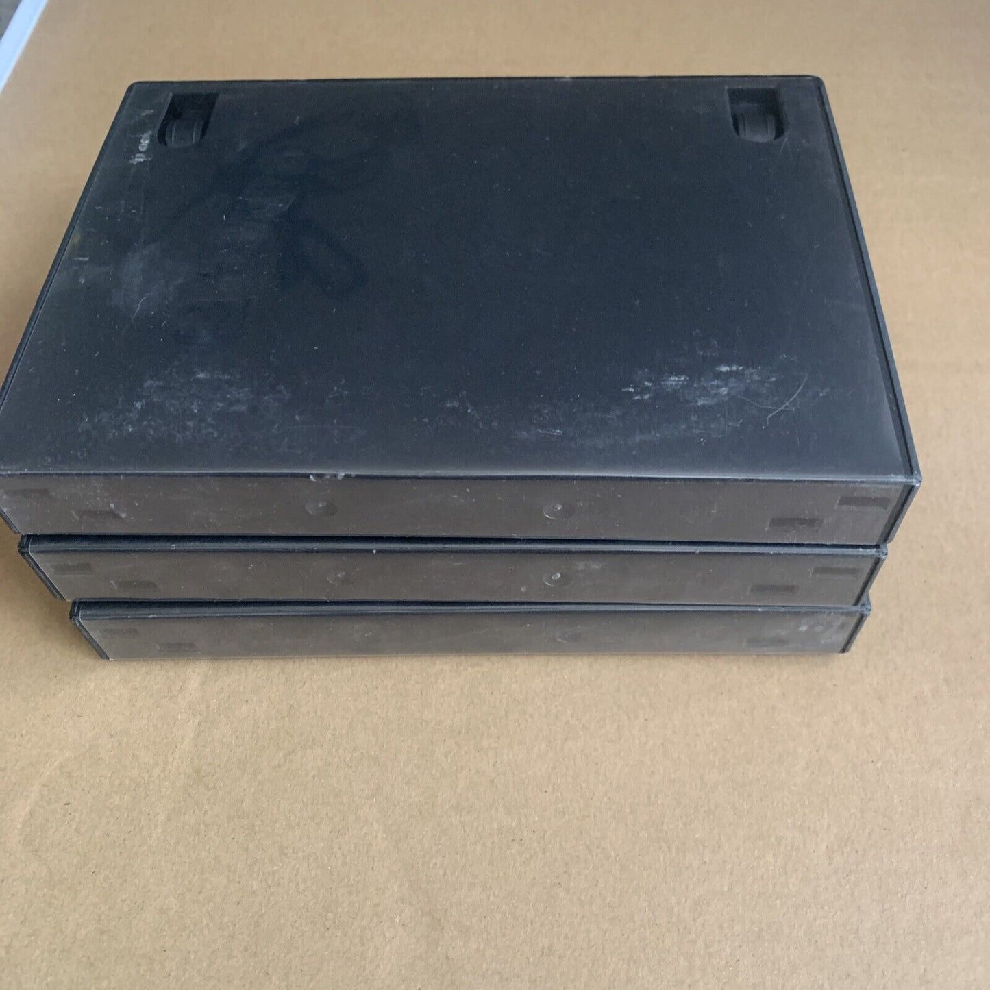 3x DVD CD FAT Case HOLDS 3 DISC Cover Black 23mm Replacement Title Sleeve. EMPTY