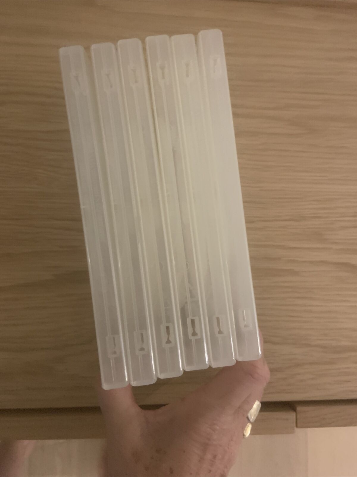 6x DVD CD Cover Case HOLDS 1 Disc & Booklet Clear 25mm Replacement Title Sleeve