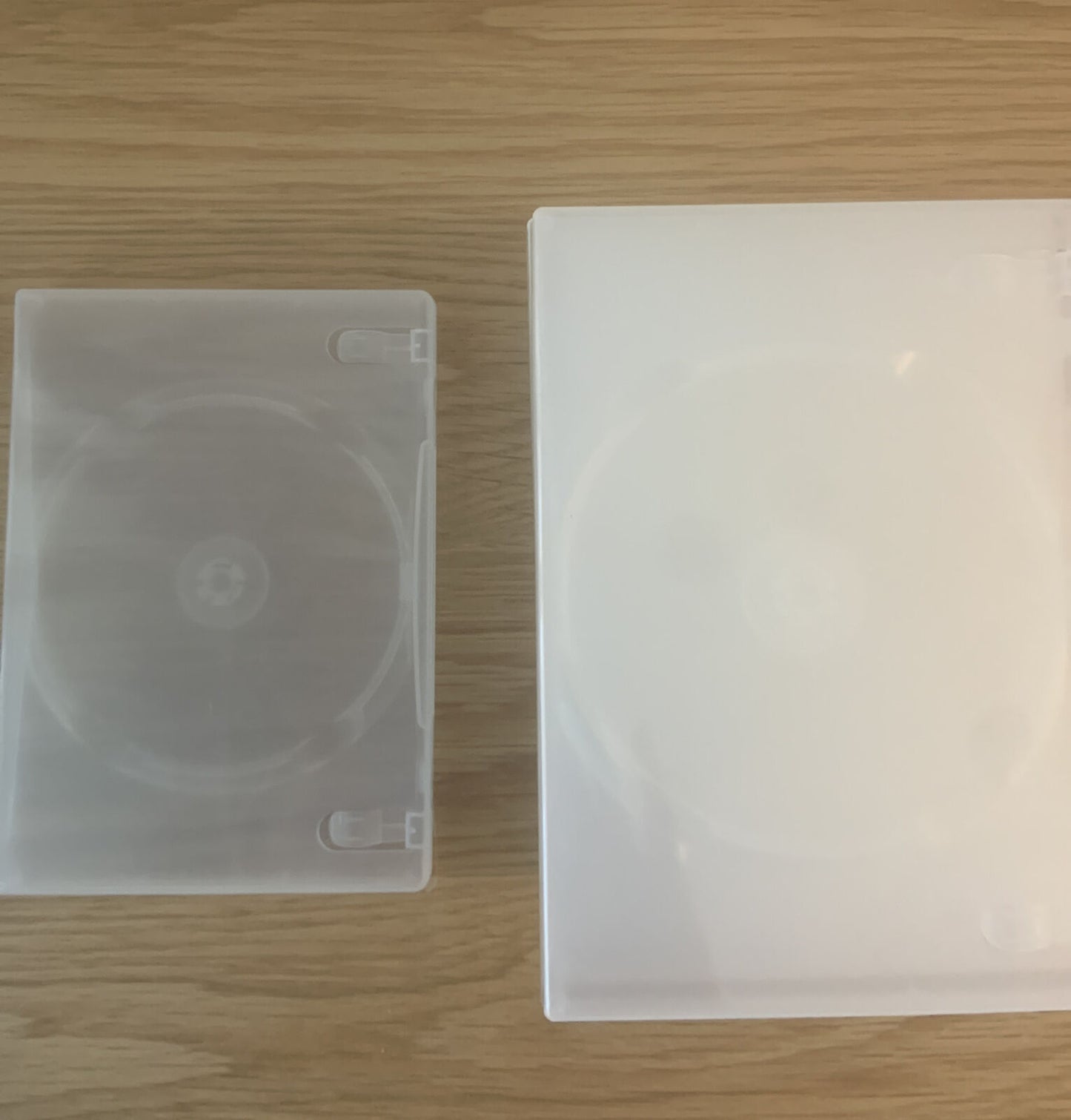 8x DVD CD Cover Case HOLDS 1 Disc & Booklet Clear 25mm Replacement Title Sleeve