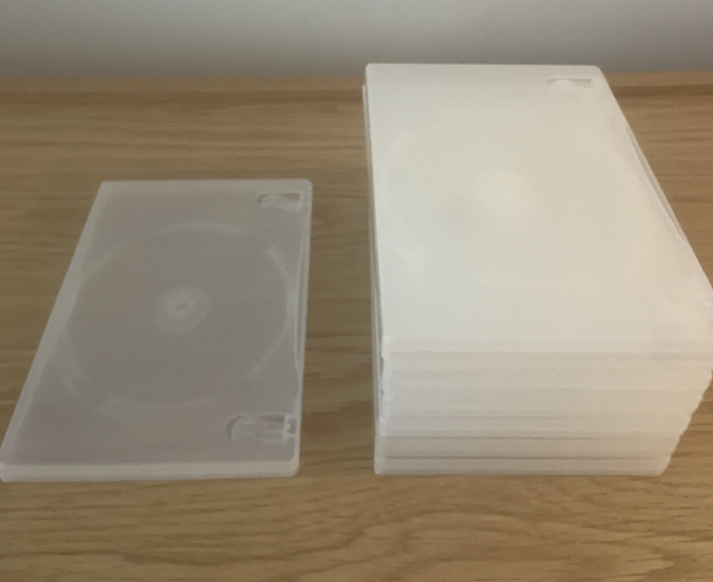 8x DVD CD Cover Case HOLDS 1 Disc & Booklet Clear 25mm Replacement Title Sleeve