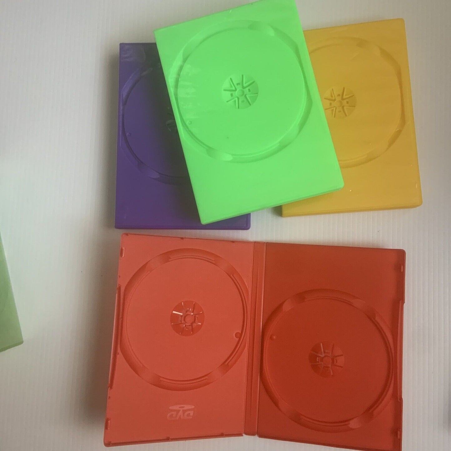 6 x DVD CD Cover Case HOLDS 2 Discs 25mm Replacement Title Sleeve Double Colour