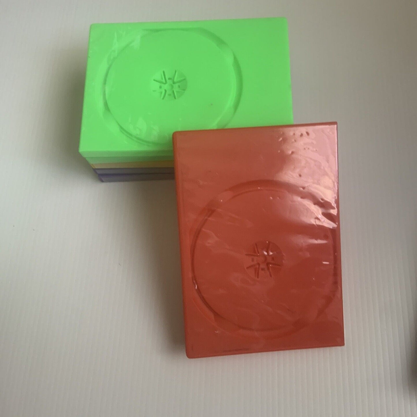 6 x DVD CD Cover Case HOLDS 2 Discs 25mm Replacement Title Sleeve Double Colour