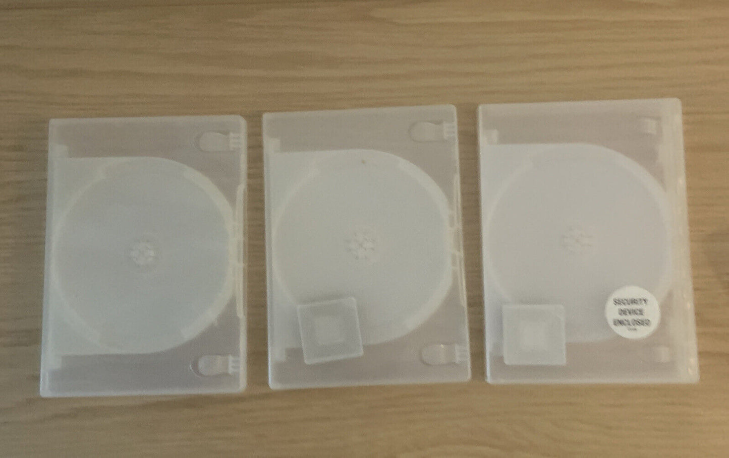 3 x DVD CD Cover Case HOLDS 2 Discs Booklet Clear 25mm Replacement Title Sleeve