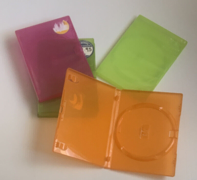 5x DVD CD Cover Case HOLDS 1 Disc Single 25mm Booklet Replacement Sleeve Colour