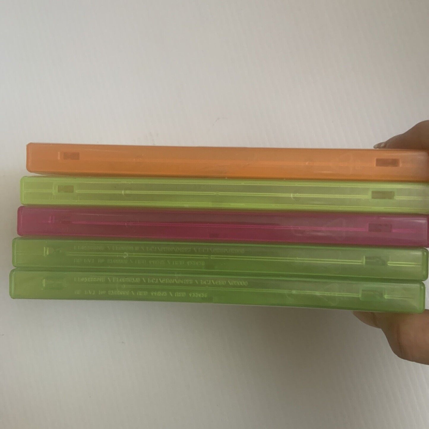 5x DVD CD Cover Case HOLDS 1 Disc Single 25mm Booklet Replacement Sleeve Colour