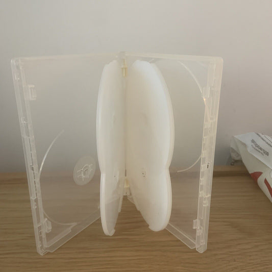1 x DVD CD Cover CaseHOLDS 6 Discs Clear 25mm Quality Replacement Title Sleeve