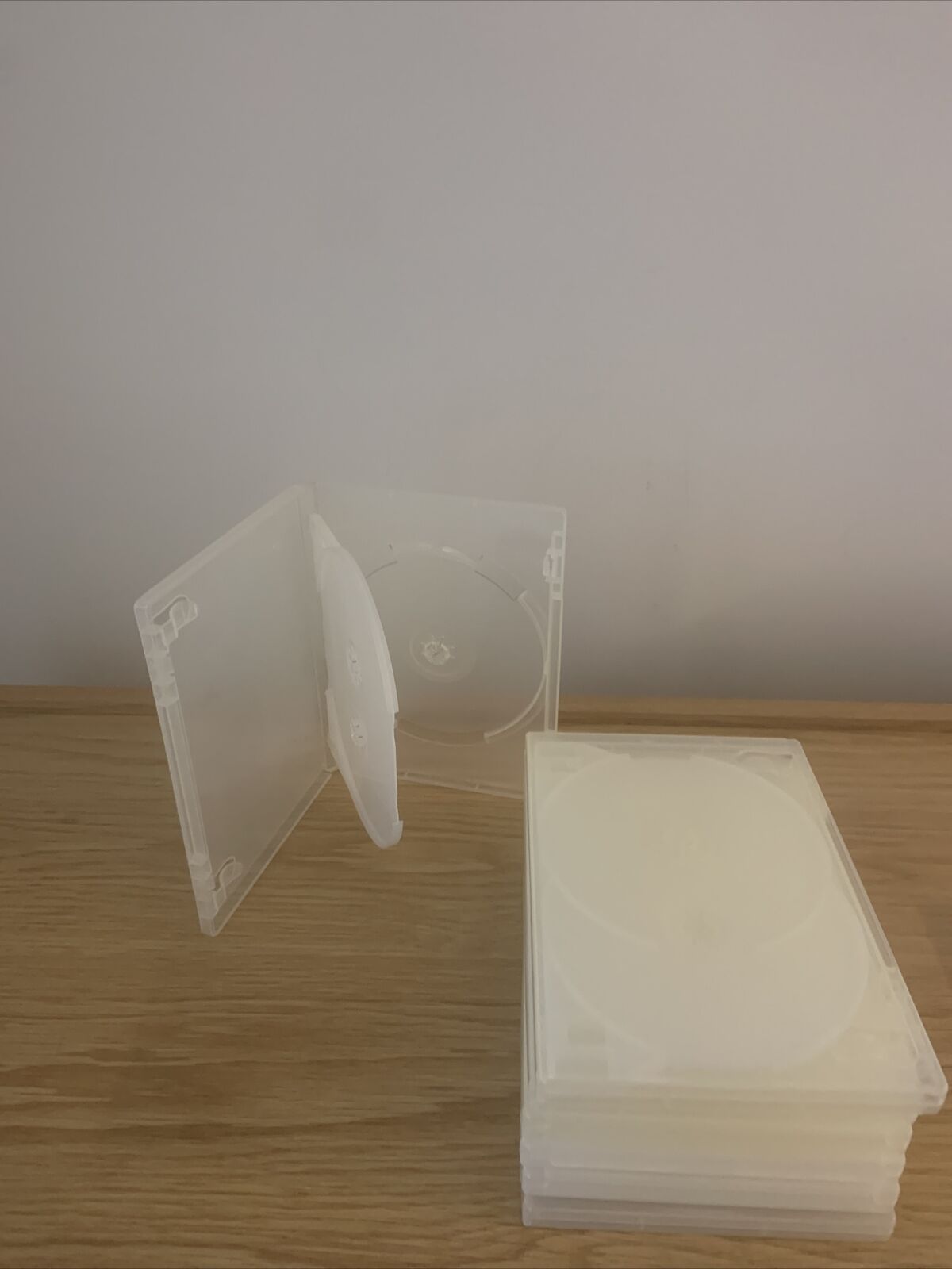 7 x DVD CD Cover Case HOLDS 3 DISCS Booklet Clear 25mm Replacement Title Sleeve