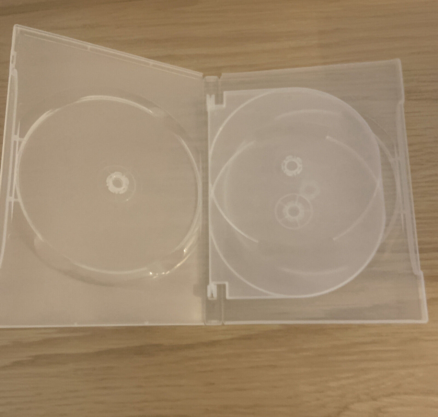 2x DVD CD Cover Case Clear 25mm HOLDS 4 Discs & Booklet Replacement Title Sleeve
