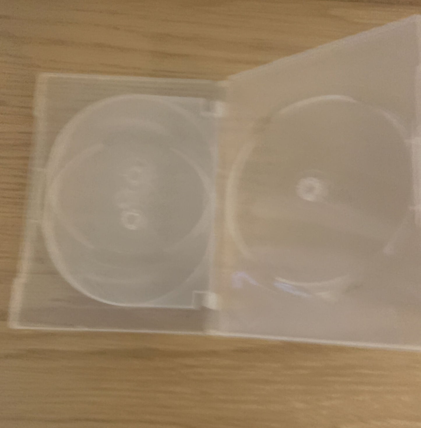 2x DVD CD Cover Case Clear 25mm HOLDS 4 Discs & Booklet Replacement Title Sleeve
