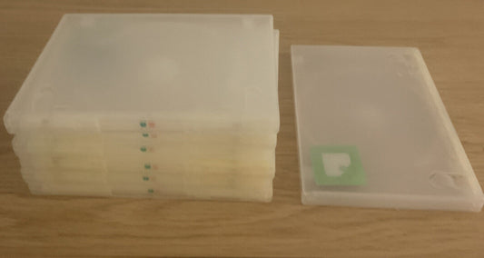 7x DVD CD Cover Case HOLDS 1 Disc & Booklet Clear 25mm Replacement Title Sleeve