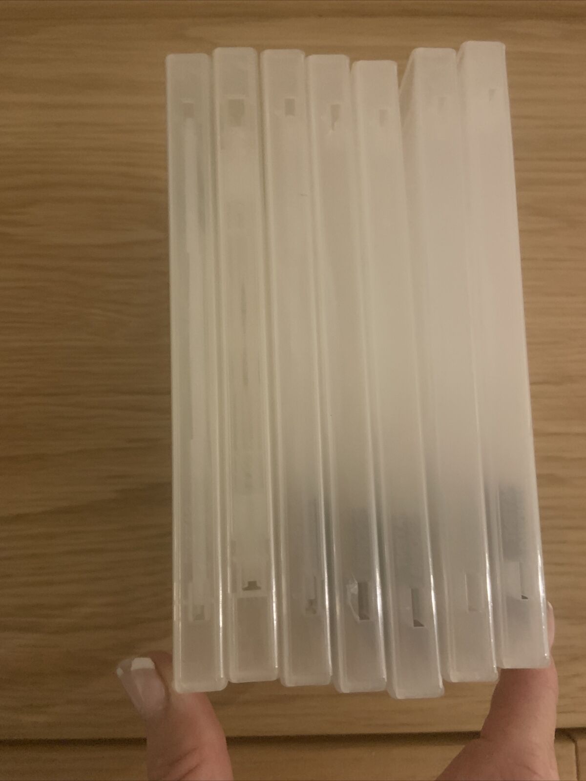 7x DVD CD Cover Case HOLDS 1 Disc & Booklet Clear 25mm Replacement Title Sleeve