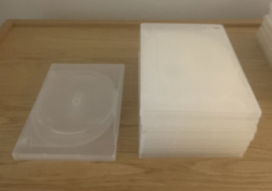 8 x DVD CD Cover Case HOLDS 3 DISCS Booklet Clear 25mm Replacement Title Sleeve