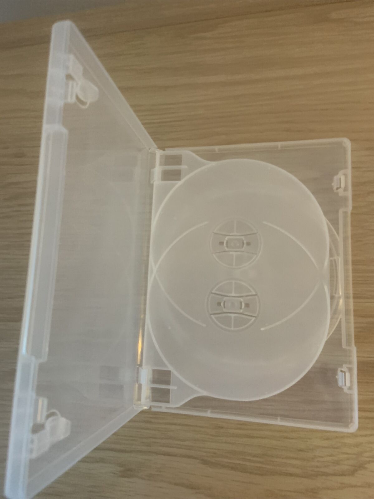 2x DVD CD Cover Case HOLDS 3 DISCS & Booklet Clear 14mm Replacement Title Sleeve