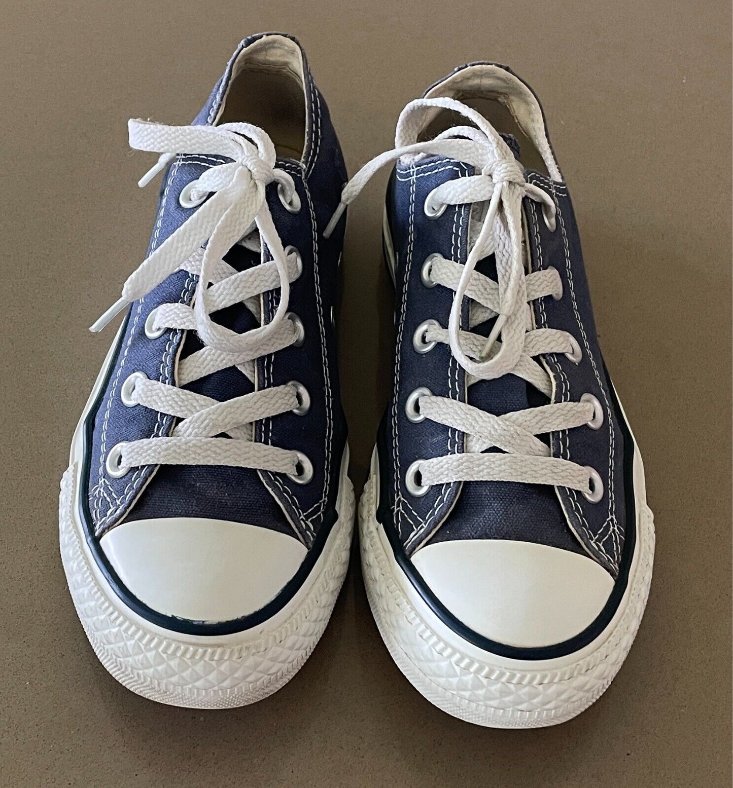 CONVERSE All Star Sneakers Unisex Blue & White Trim Men 4/ Women 6 Canvas Shoes