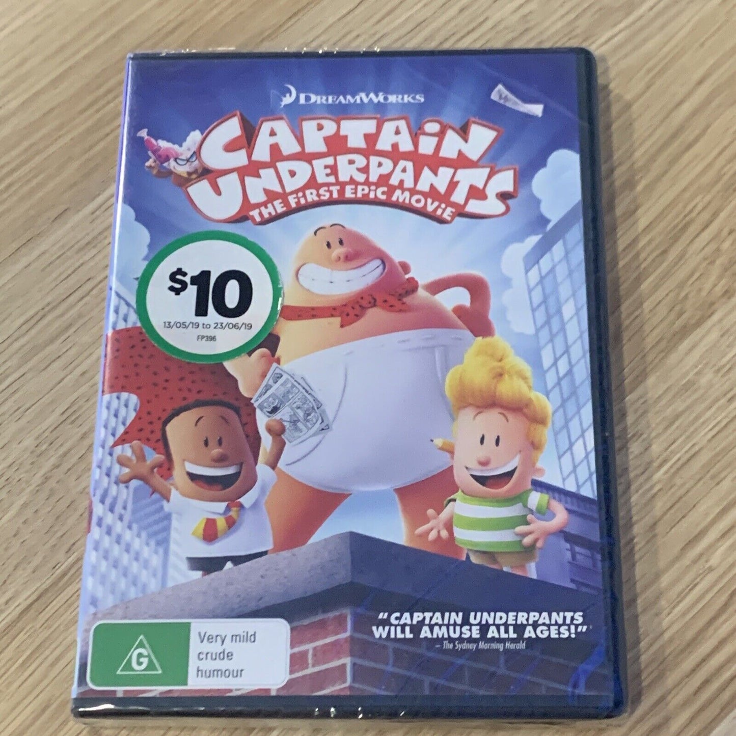DVD CAPTAIN UNDERPANTS the Movie 2017 PAL R4 DreamWorks Kid Animated Sealed NEW