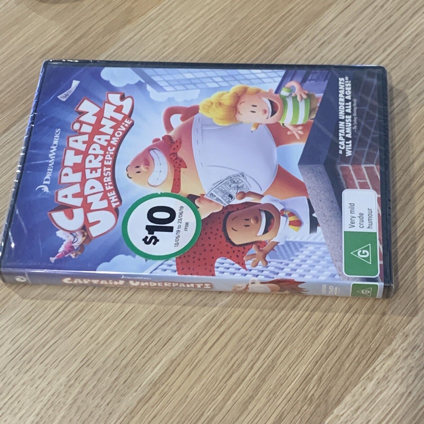 DVD CAPTAIN UNDERPANTS the Movie 2017 PAL R4 DreamWorks Kid Animated Sealed NEW