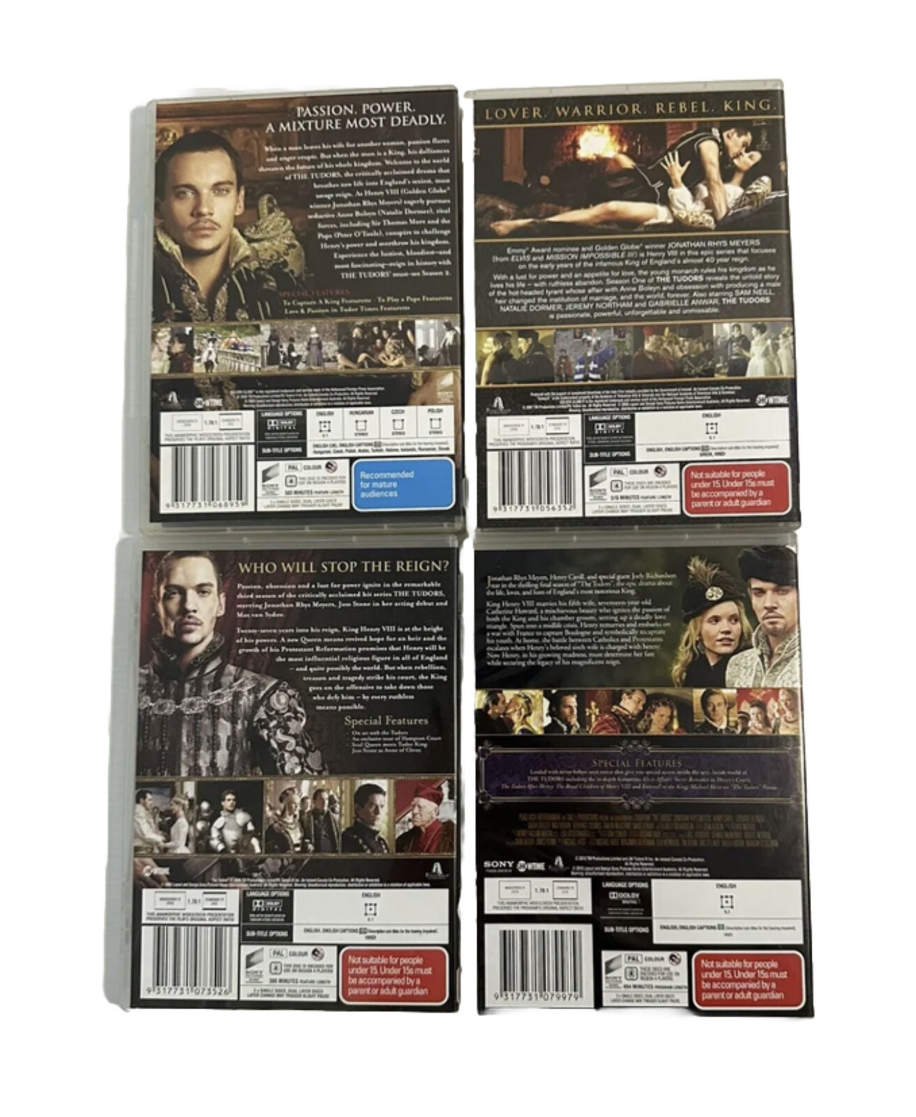 DVD Disc Set THE TUDORS Complete Season 1 2 3 4Historic Fiction Drama Sealed NEW