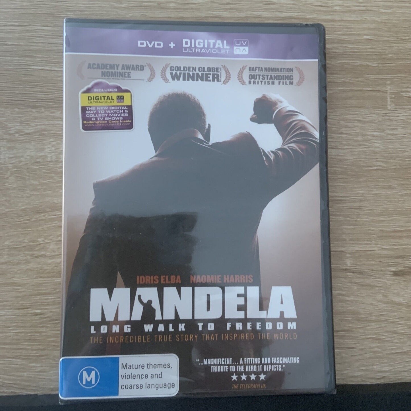 DVD MANDELA Long Walk To Freedom 2014 Idris Elba Reg 4 Sealed Nelson NEW