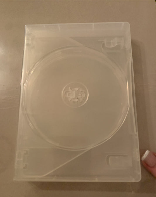 1 x CD DVD Cover Case 6 Disc Clear 25mm EMPTY Replacement Title Sleeve Fat Case