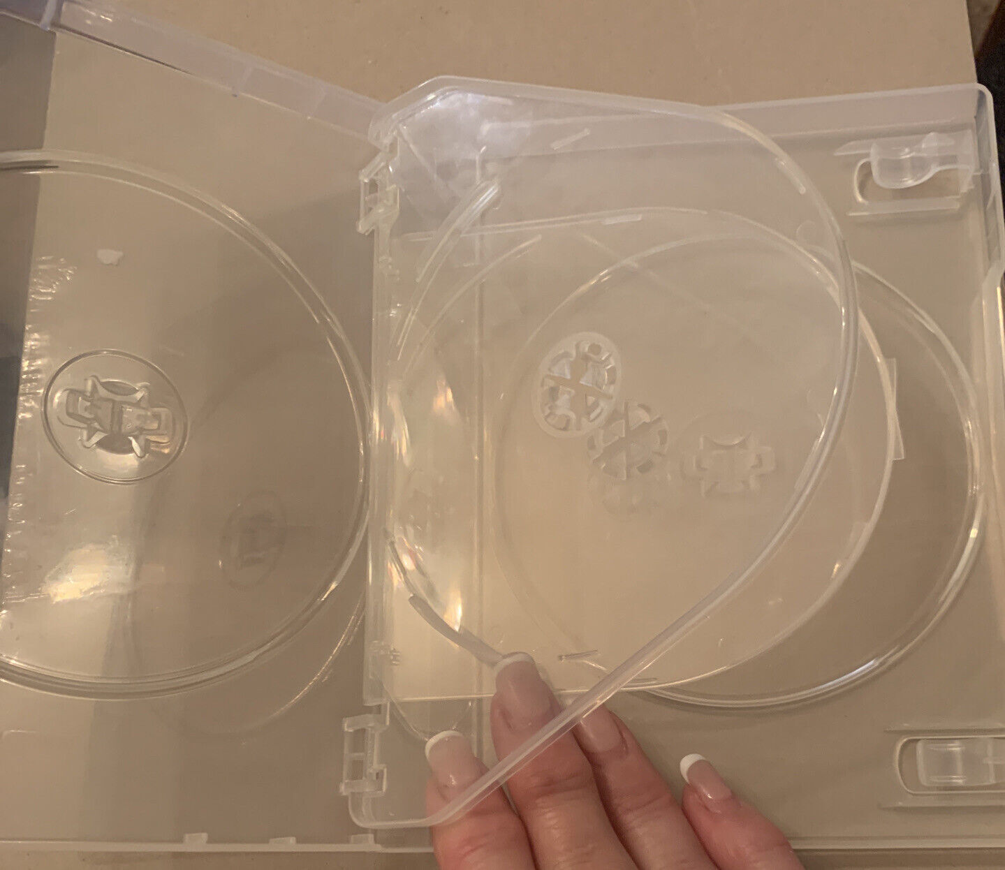 1 x CD DVD Cover Case 6 Disc Clear 25mm EMPTY Replacement Title Sleeve Fat Case