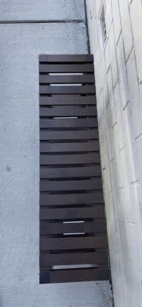 2 Bookshelves Dark Brown Wood Timber Slat 3 Book Shelves H 54.5 L 66.5 W 18cm ea