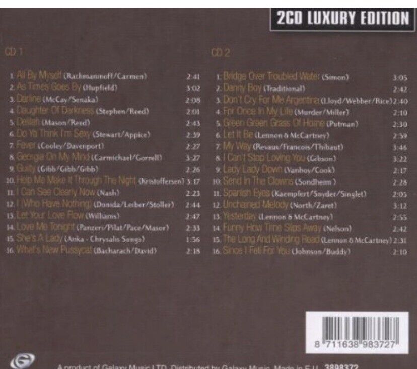 2 CD Set 32 HITS TOM JONES THE VERY BEST OF TOM JONES Album Deluxe w Slipcover