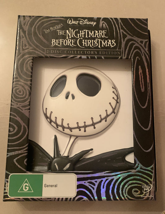2 Disc DVD Set The Nightmare Before Christmas Tim Burton Collectors Ed R4 1993