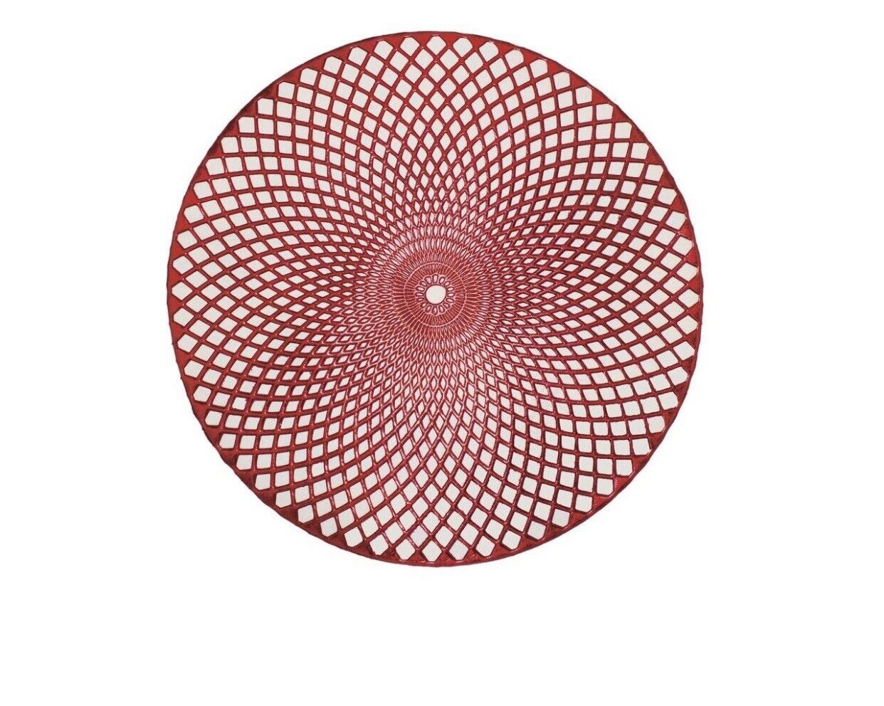 4x 15In 38cm PVC Round TABLE MAT Dining Insulation Pad Kitchen Placemat Washable